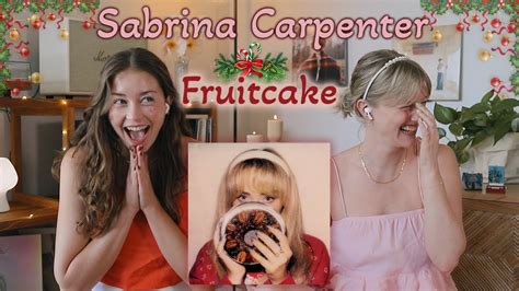 Reaction Fruitcake Sabrina Carpenter Christmas Ep 🎄 Youtube