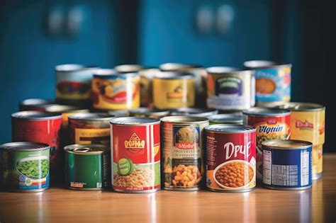 Premium Photo Food Bank Canned Food Professional Advertising Food