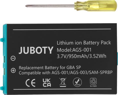 Amazon Juboty Mah New Upgrade Gba Sp Battery Replacement