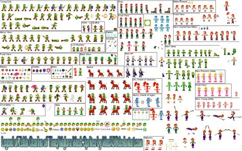 Zelda OOT MM Seasons Sprites by HeyLookASign on DeviantArt