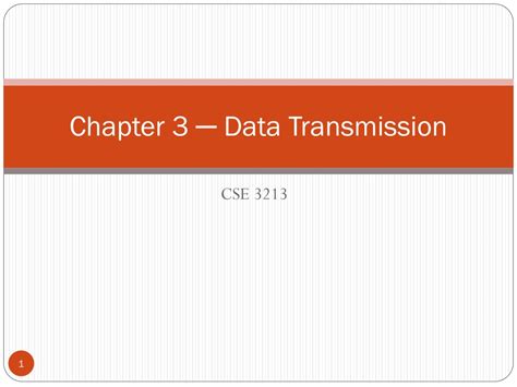 PPT Chapter 3 Data Transmission PowerPoint Presentation Free