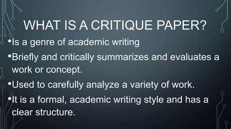 Critical Approaches In Writing Critique Pptx