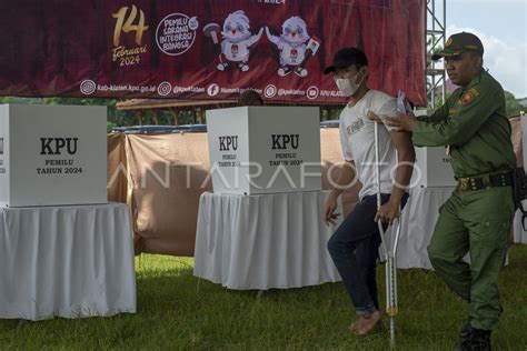 Simulasi Pemungutan Suara Pemilu 2024 Di Klaten ANTARA Foto