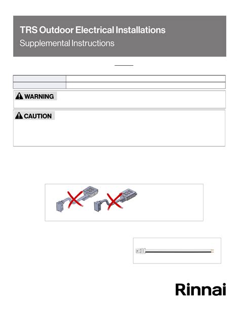 User Manual Rinnai Trs Cxin Pages Manualsfile