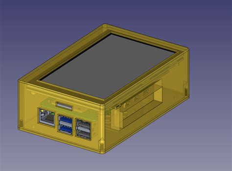 5 Lcd Display Raspberry Pi 4b Enclosure By Gtin Download Free Stl