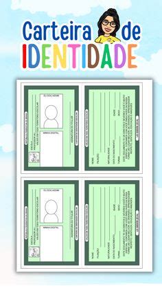 Identidade Para Imprimir - Identidade Infantil Para Imprimir