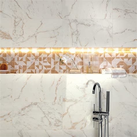 Roma Gold Calacatta Oro Onice Miele Archs Mosaico 28 2X31 Architonic