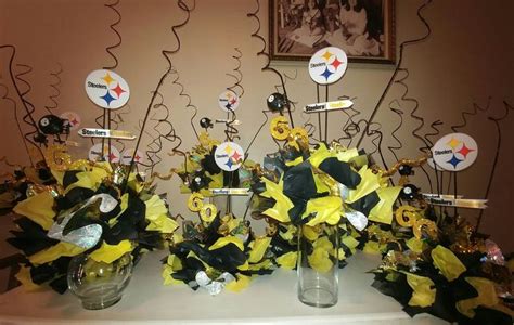 Pittsburgh Steelers Centerpieces Party Balloons 61 Birthday 50th