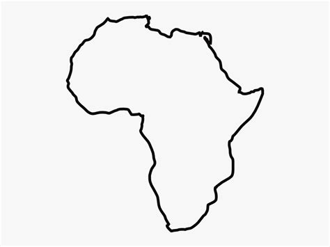 Continent Of Africa Outline , Free Transparent Clipart - ClipartKey