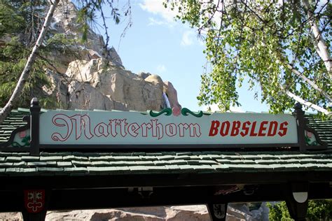 Matterhorn Bobsled Overview Disneyland Attractions Dvc Shop