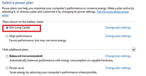 Cách Chọn Power Plan Trong Windows 10