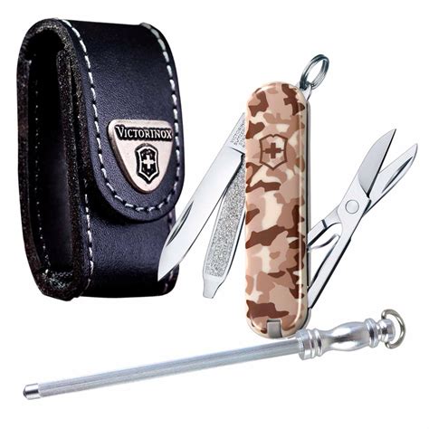 Navaja Classic Sd Camuflaje Funda Y Minichaira Victorinox