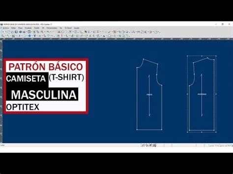 OPTITEX 17 COMO HACER EL PATRÓN BASE DE CAMISETA de HOMBRE CONOCE las