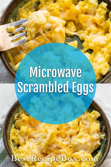 Microwave Scrambled Eggs Recipe Cheese 2 Minutes Best Recipe Box