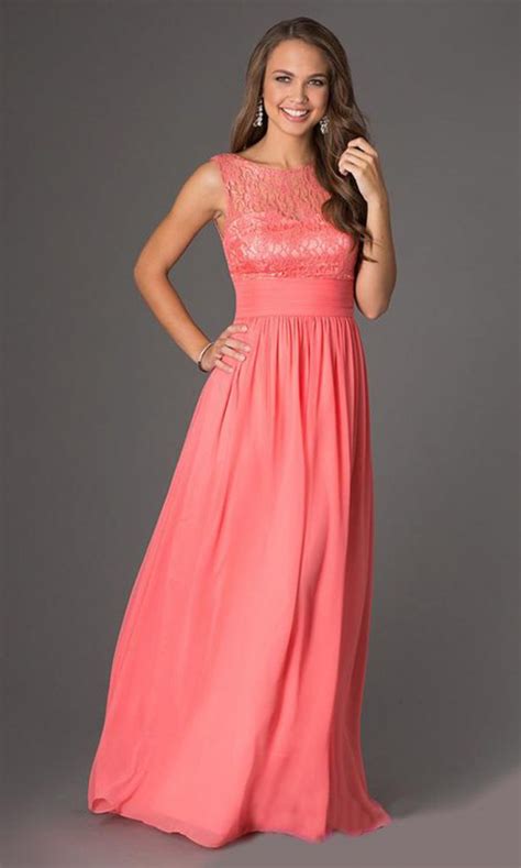 Coral Wedding Dress | DressedUpGirl.com