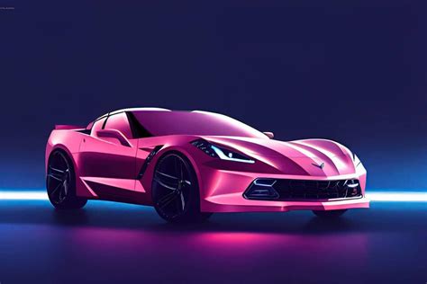 Prompt Pink Chevrolet Corvette Sports Car Download For Free This Image