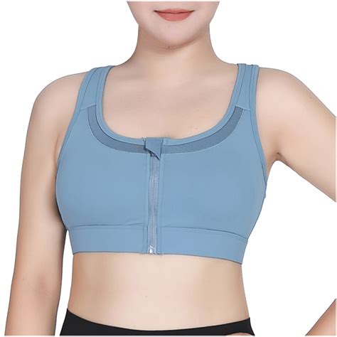 Hfyihgf On Clearance Women S Zip Front Closure Sports Bra Plus Size