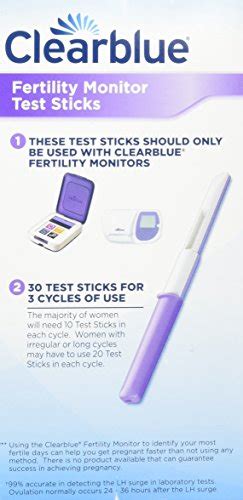 Clearblue Easy Fertility Monitor Test Sticks Count Pack Of