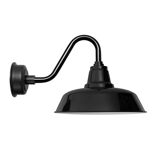 14" Black Rustic Goodyear Indoor/Outdoor LED Barn Lights - Cocoweb - Quality LED Lighting ...