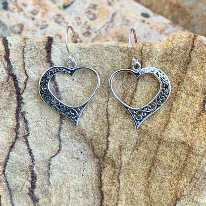 Celtic Heart Sterling Earrings Gle Good Living Essentials