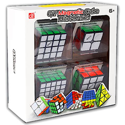 QiYi Magnetic 2x2 5x5 Cube Bundle Set Black MasterCubeStore