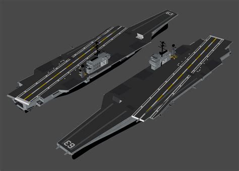 USN - Kitty Hawk class aircraft carrier (SketchUp) by ...