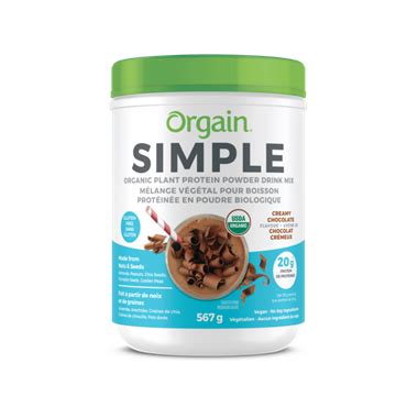 Buy Orgain Simple Organic Plant Protein Powder Chocolate At Well Ca