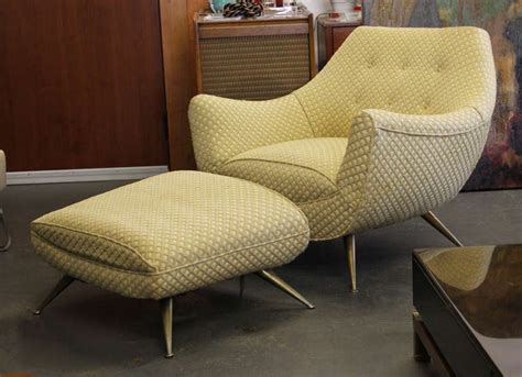 Mid Century Modern Lounge Chair And Ottoman By Henry P Glass At 1stdibs