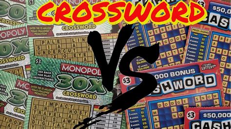 Crossword Battle Monopoly X Crossword Bonus Cashword