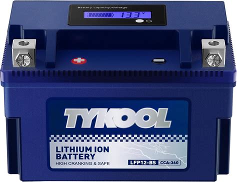 Amazon Tykool Ytx Bs Lithium Lifepo Motorcycle Battery V Ah