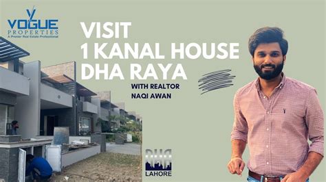 Defence Raya Lahore 1 Kanal House Tour Facing Golf Course Lake YouTube