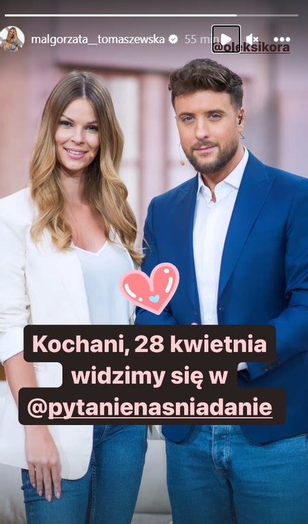 Ma Gorzata Tomaszewska Zmiany W Pytanie Na Niadanie Dlaczego