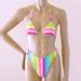 S S High Leg Brazilian Bikini Bottom And Triangle Top In Etsy