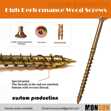 High Performance Wood Screws Thread Fastener Screw Source Manufacturer