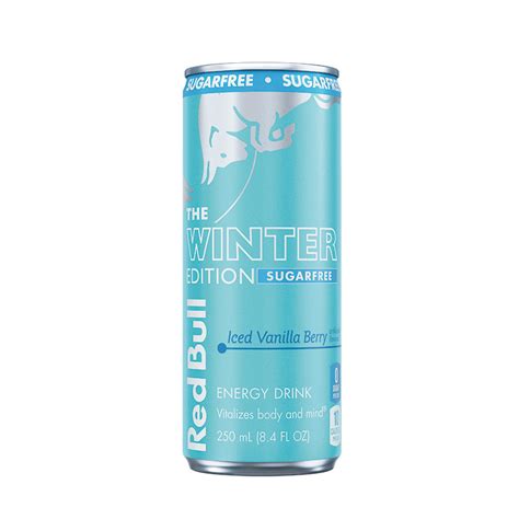 Red Bull Winter Edition Sugar Free Energy Drink, Iced Vanilla Berry, 8.