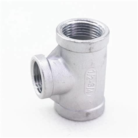 12 Bsp To 34 Bsp Female Thread 304 Stainless Reducing Tee 3 Way Connector Pipe Fitting Water