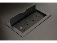 Built In Surface Desk Power Outlets And Grommets