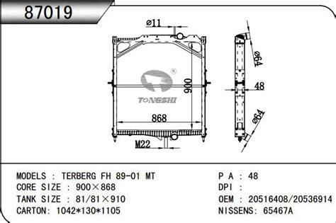 Linea Pesada Camion Radiador Para Volvo Fh Hp Oem