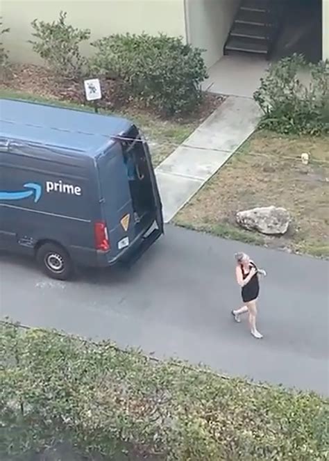 Amazon Van Driver Fired After Woman Caught Exiting Backdoor