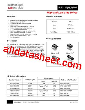 Irs Pbf Datasheet Pdf Infineon Technologies Ag