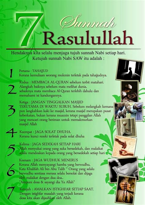 7 Sunnah Harian Nabi Muhammad Saw Mencerahkan