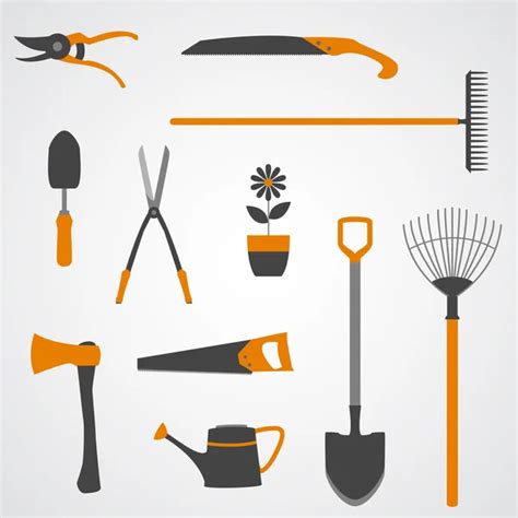 Farmer Tools Clipart Icons