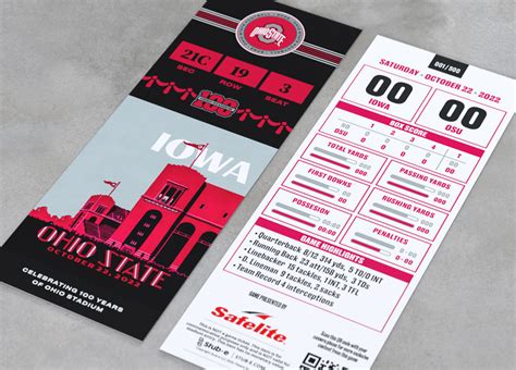 Ohio State Football Commemorative Ticket Series - Stub-e