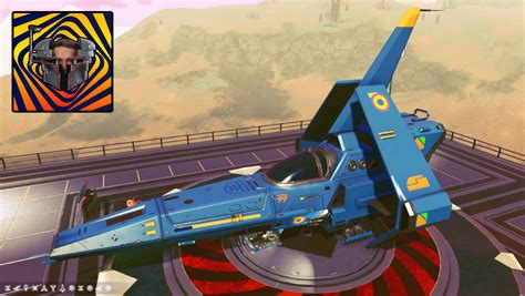 Alpha Fighter With Quasar Wings Gamma Engine Dark Blue And Yellow R