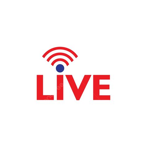 Live Stream Logo Design Vector Illustration Broadcast Logo Music Vector