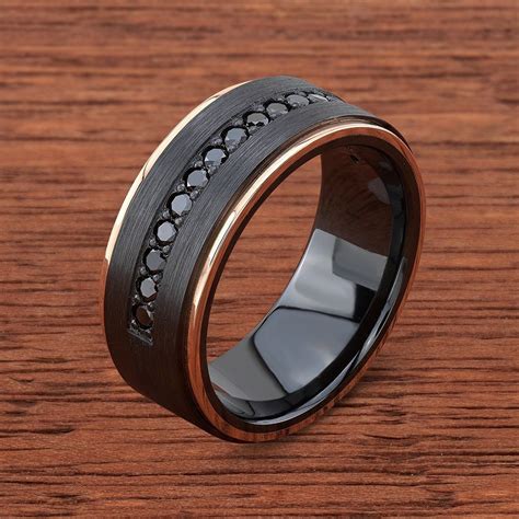 A Guide To Choosing The Perfect Mens Black Rose Gold Wedding Band