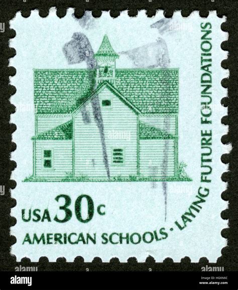 Uscirca 1975 Postage Stamp American Schools Laying Future