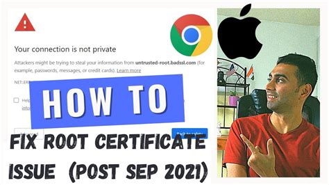 How To Fix Root Certificate Issue On Mac Which Expired On Sept Th