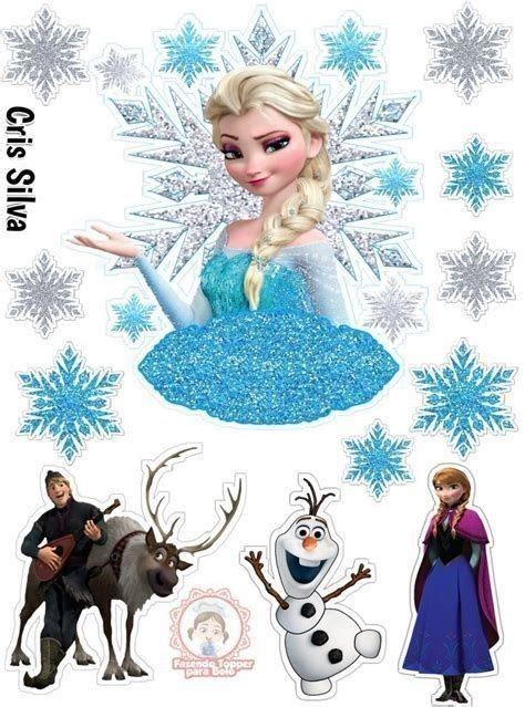 Frozen Free Printable Cake Toppers In 2023 Frozen Elsa Cake Topper