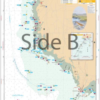 Horseshoe Beach to Keaton Beach Inshore Fishing Chart 89F